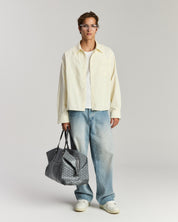 Striped Signature Long Sleeve Shirt - Cream/Brown