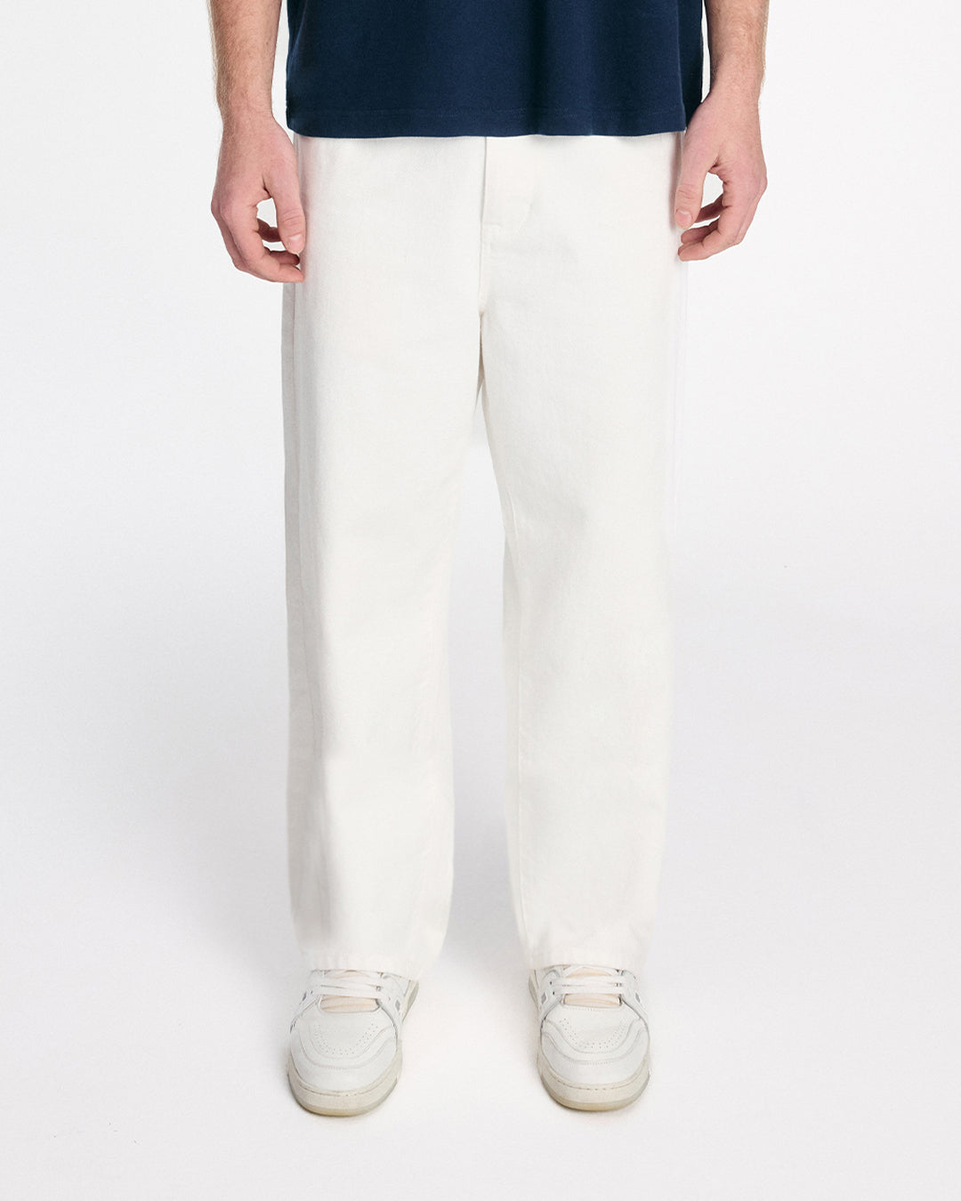 Relaxed Fit Denim Jeans - White