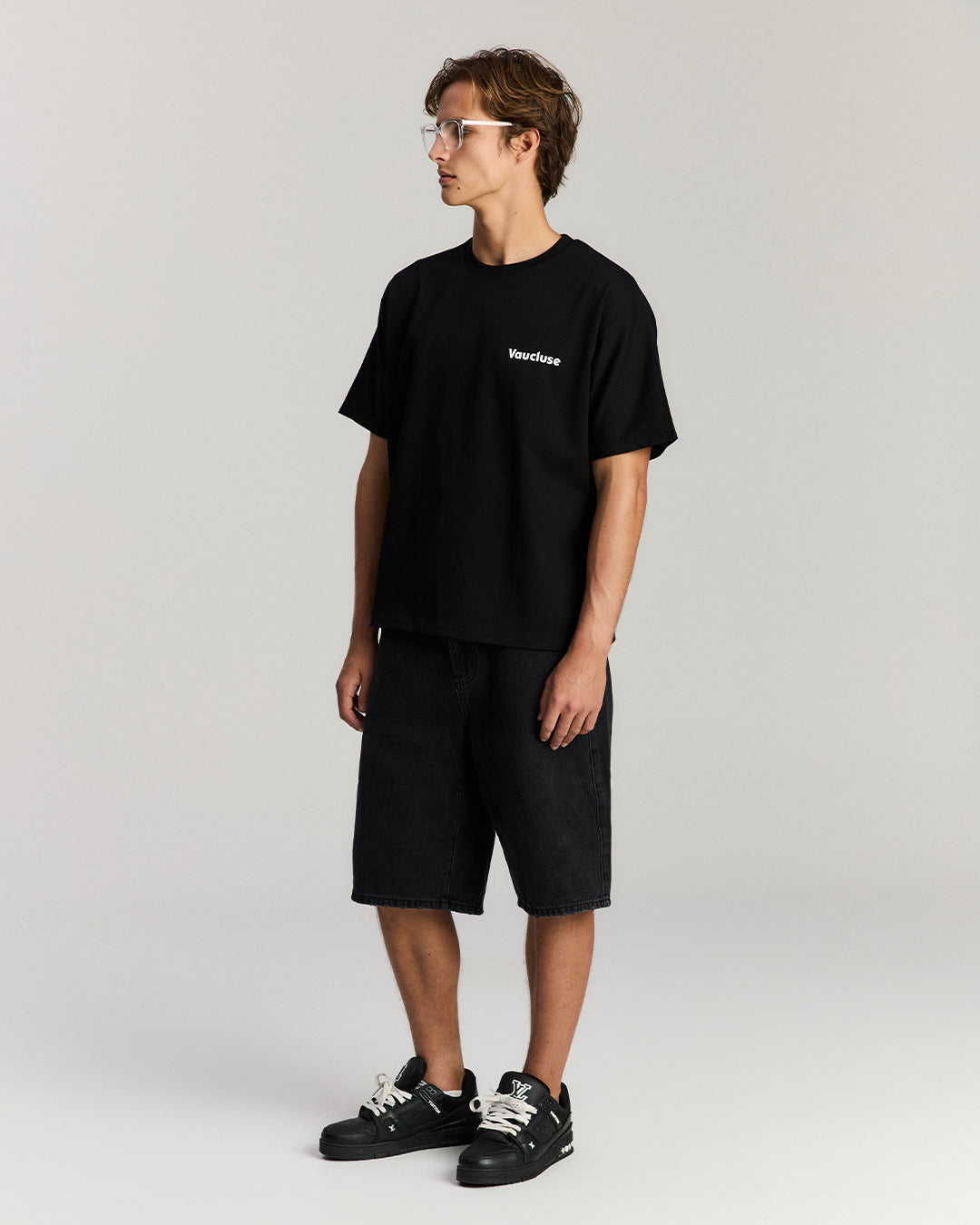 Faded Denim Short - Black