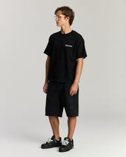 Faded Denim Short - Black