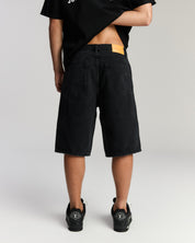 Faded Denim Short - Black