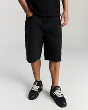 Faded Denim Short - Black