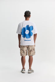 Flower T-Shirt - White/Blue