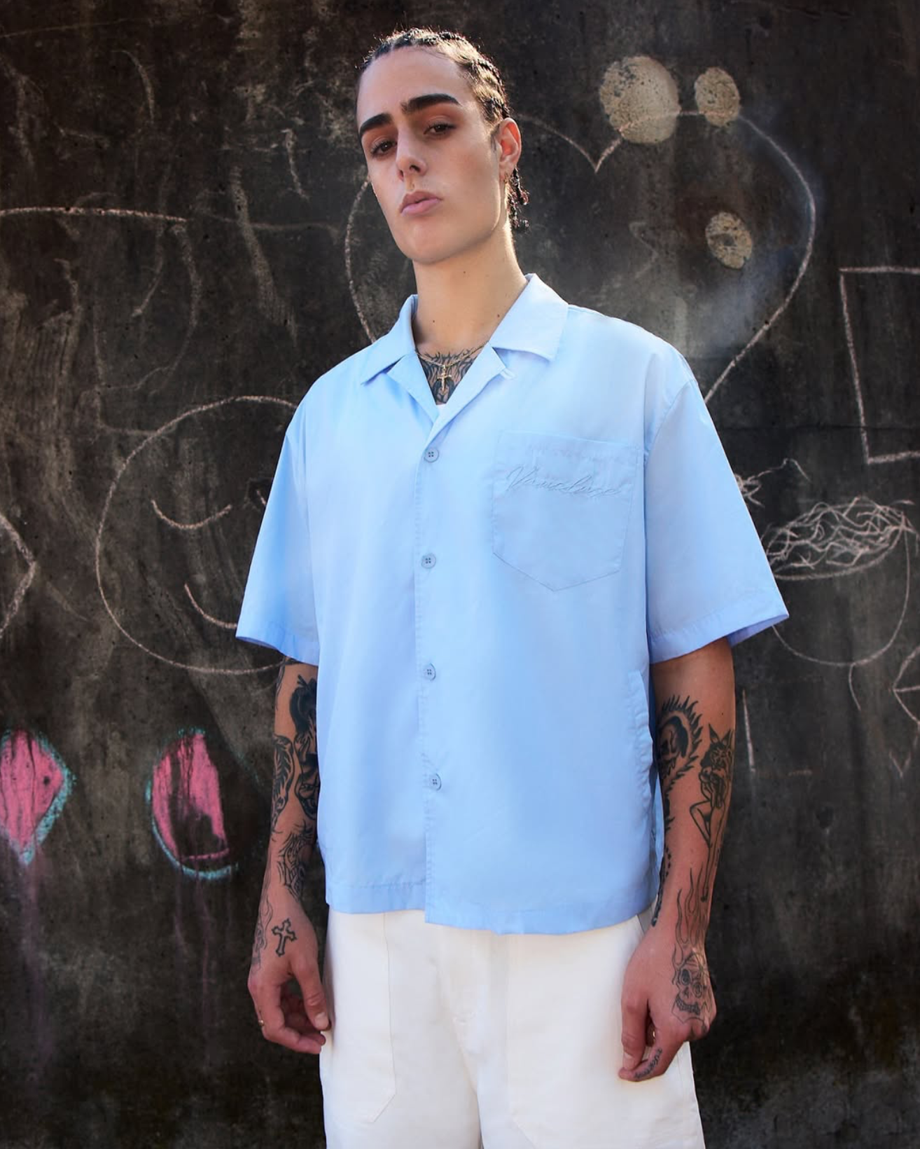 Signature Short Sleeved Shirt - Pale Blue