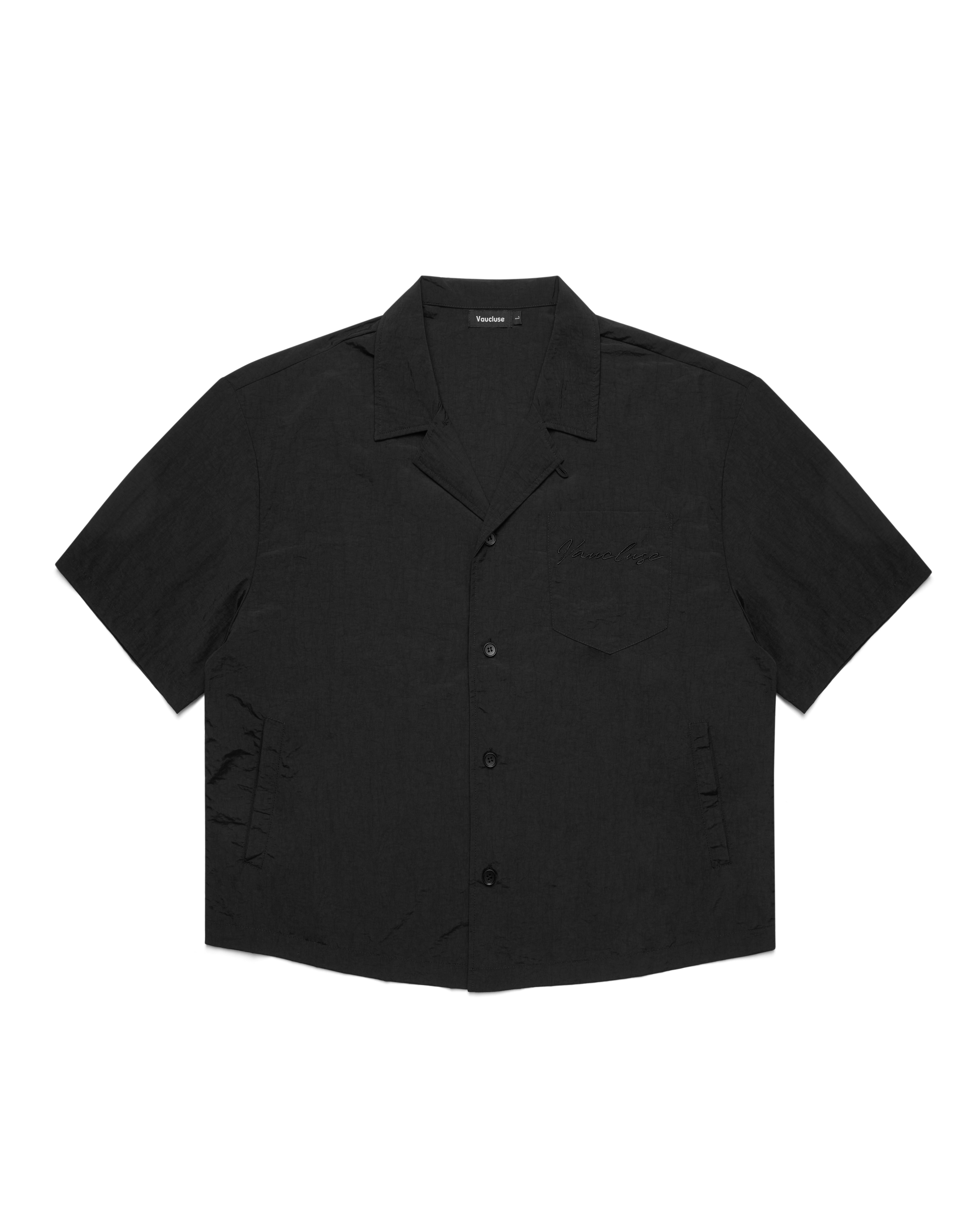 Nylon Signature Short Sleeved Shirt - Black