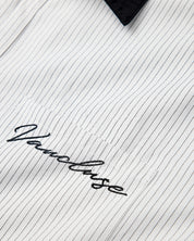 Striped Signature Short Sleeve Shirt - White/Black