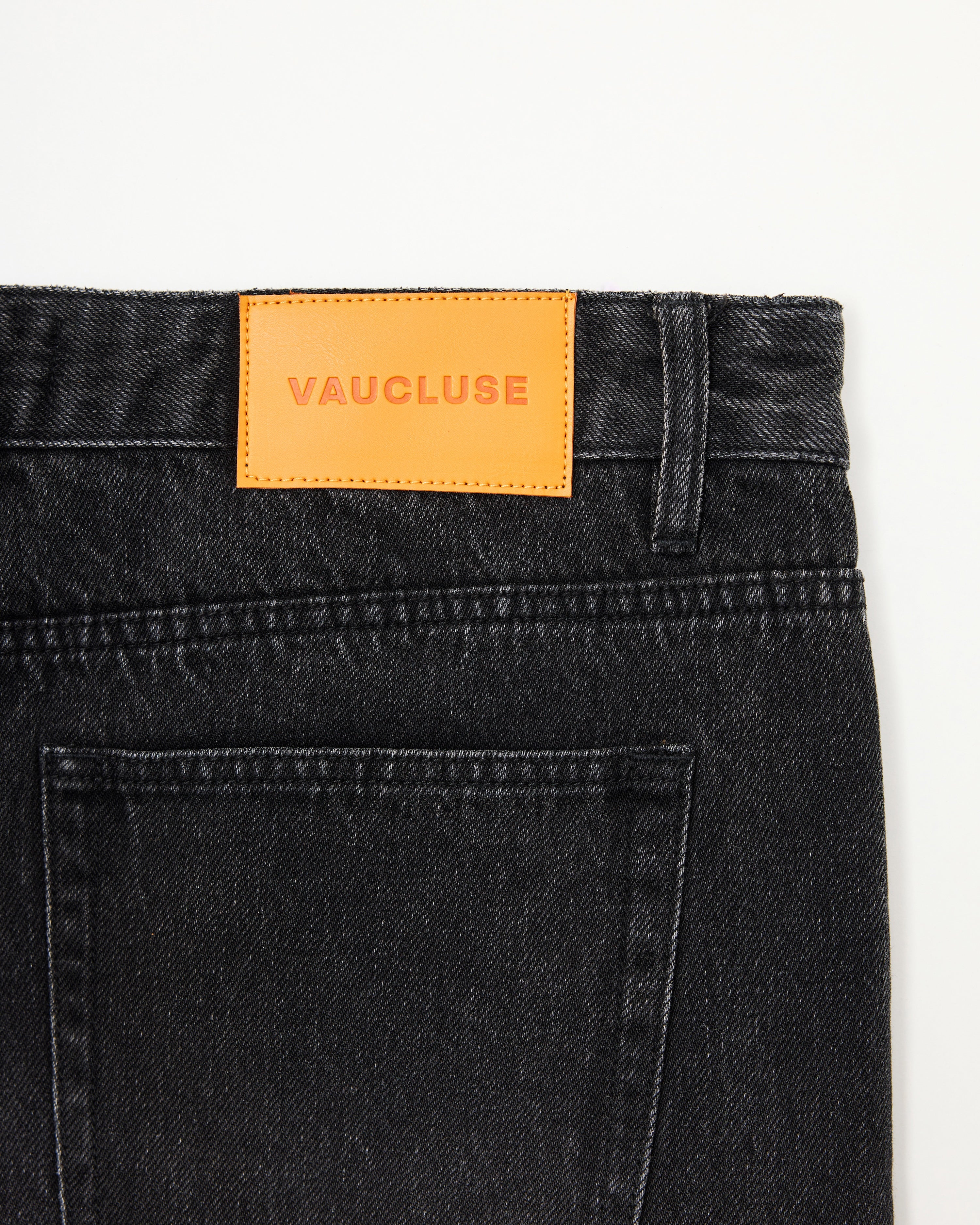 Faded Denim Short - Black