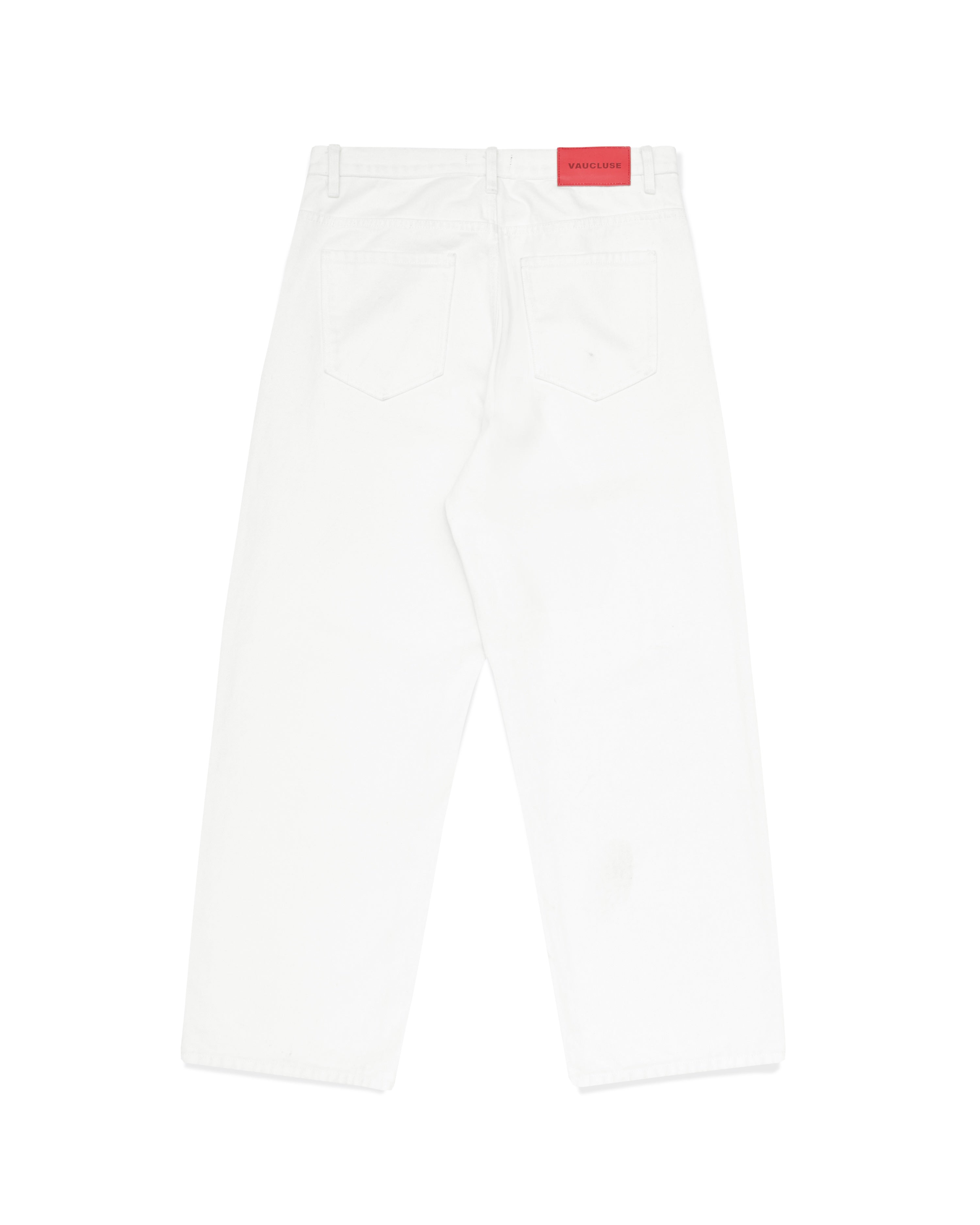 Relaxed Fit Denim Jeans - White