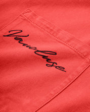 Denim Signature Short Sleeve Shirt - Faded Red