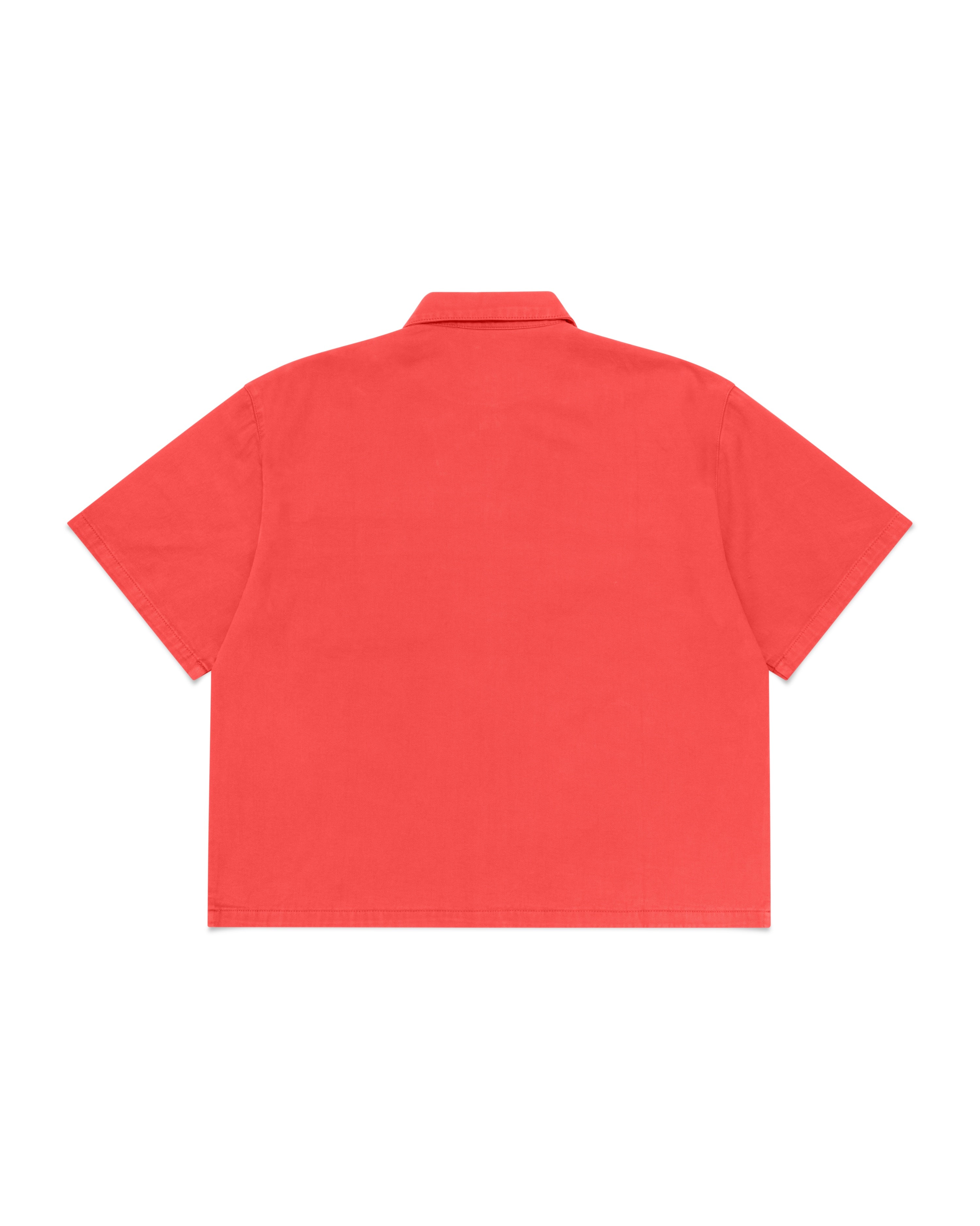 Denim Signature Short Sleeve Shirt - Faded Red