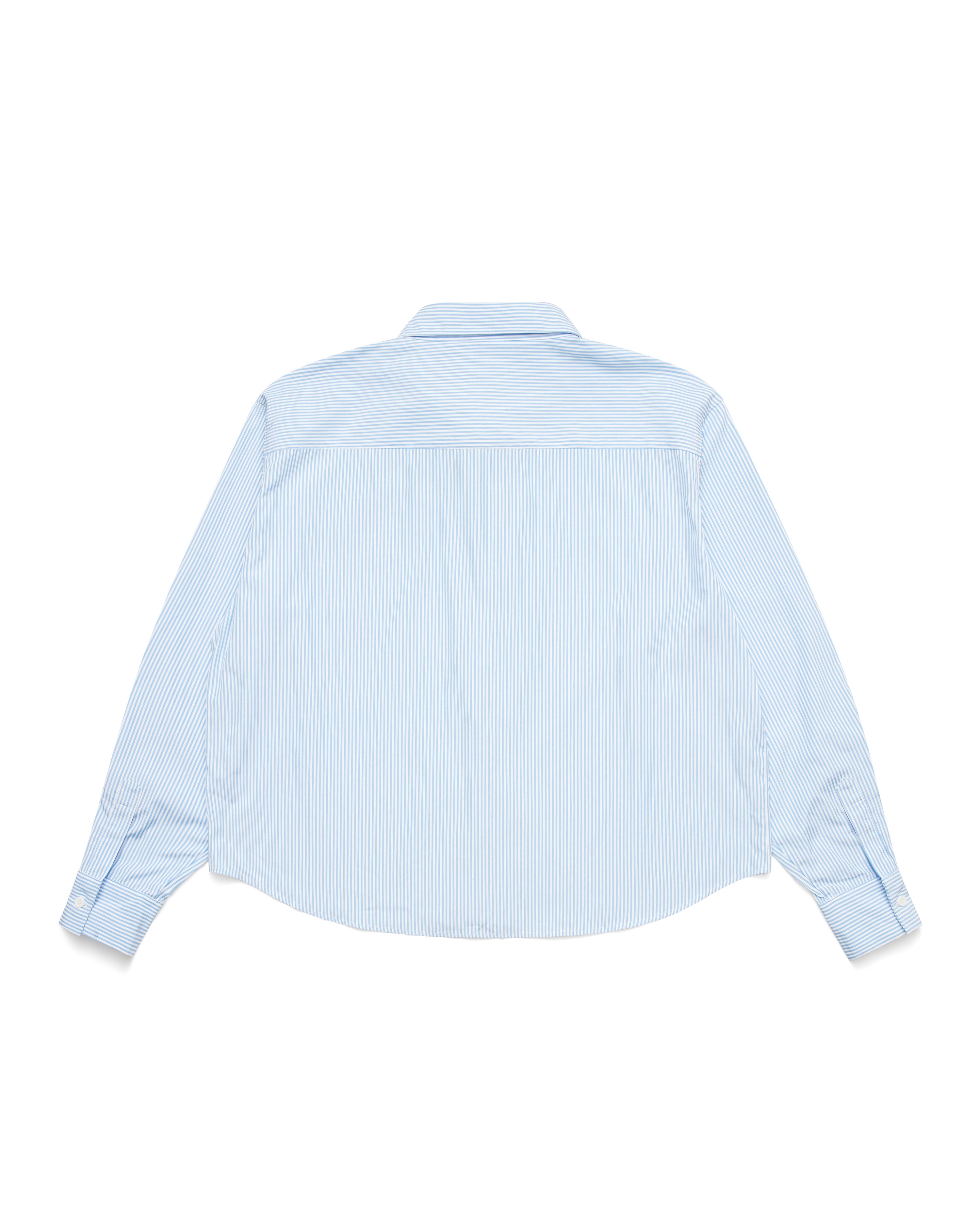 Striped Signature Long Sleeve Shirt - White/Light Blue/Yellow