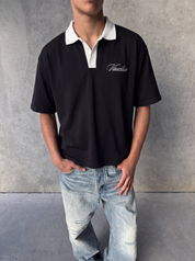Signature Short Sleeve Polo Shirt - Black/White