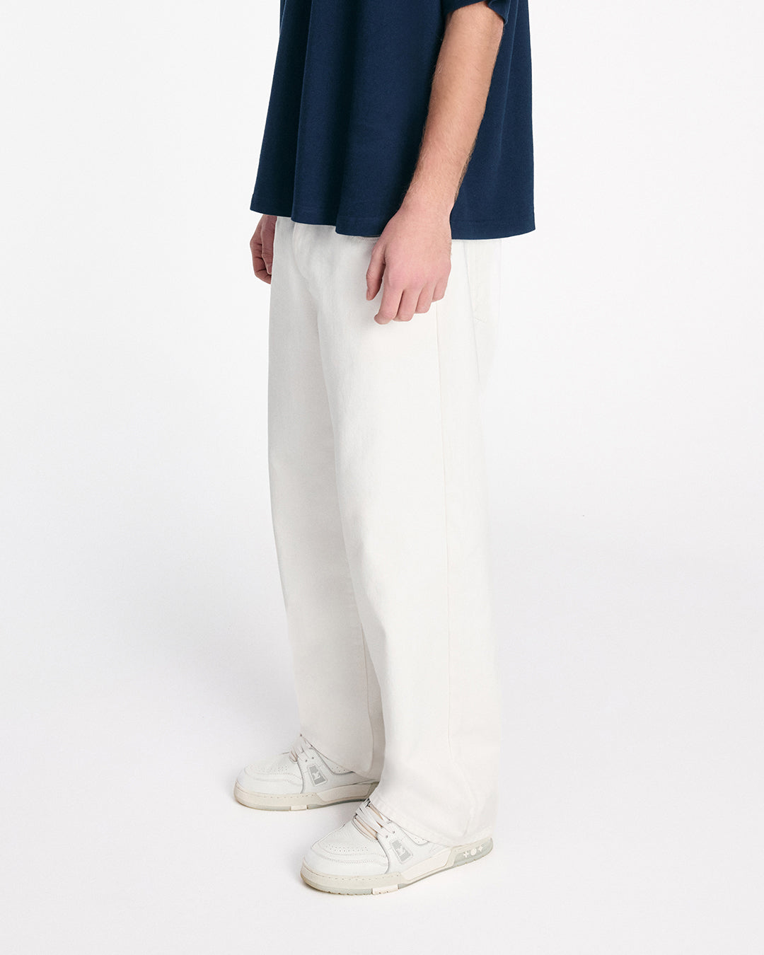 Relaxed Fit Denim Jeans - White