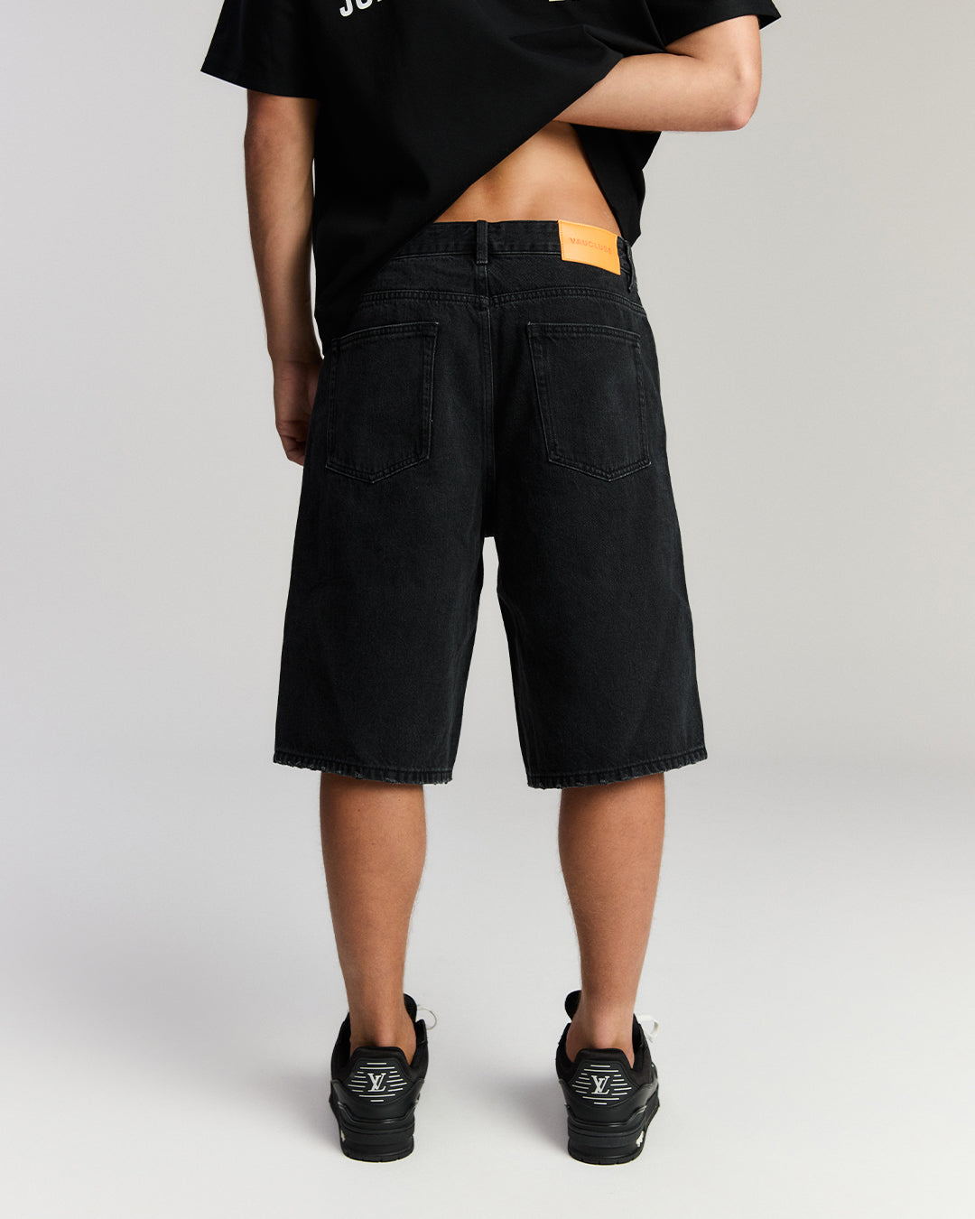 Faded Denim Short - Black – VAUCLUSE STUDIOS