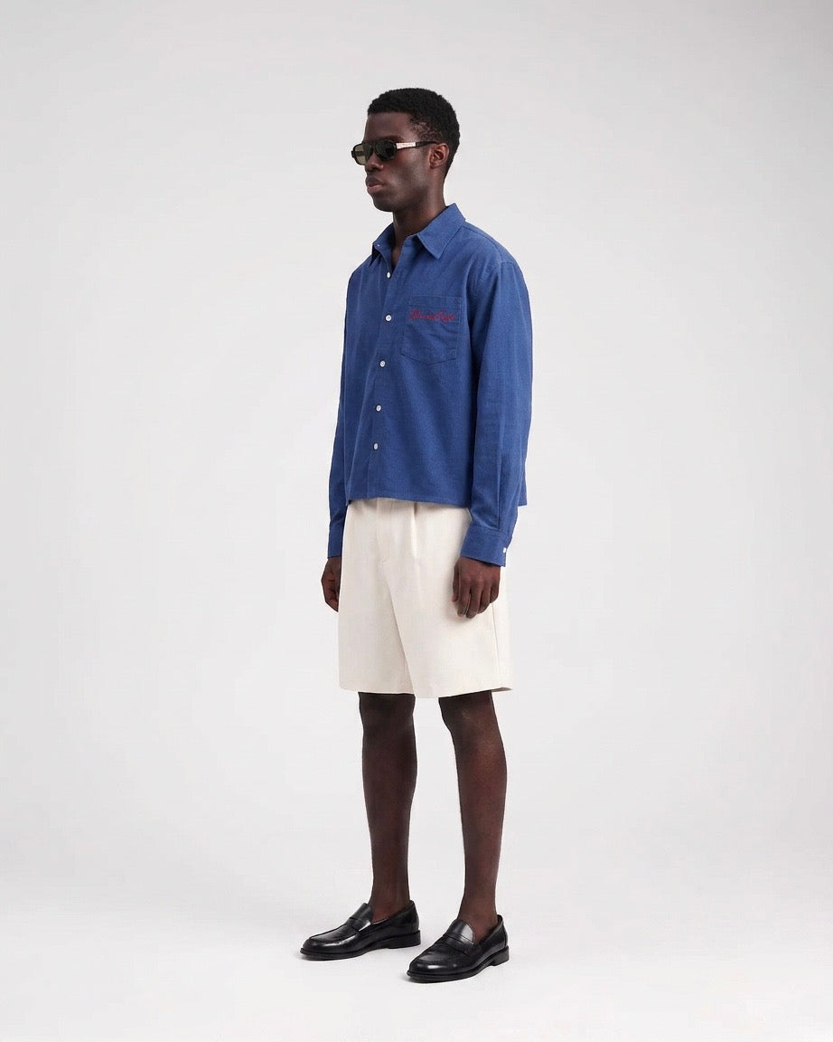 Signature Long Sleeve Shirt - Navy