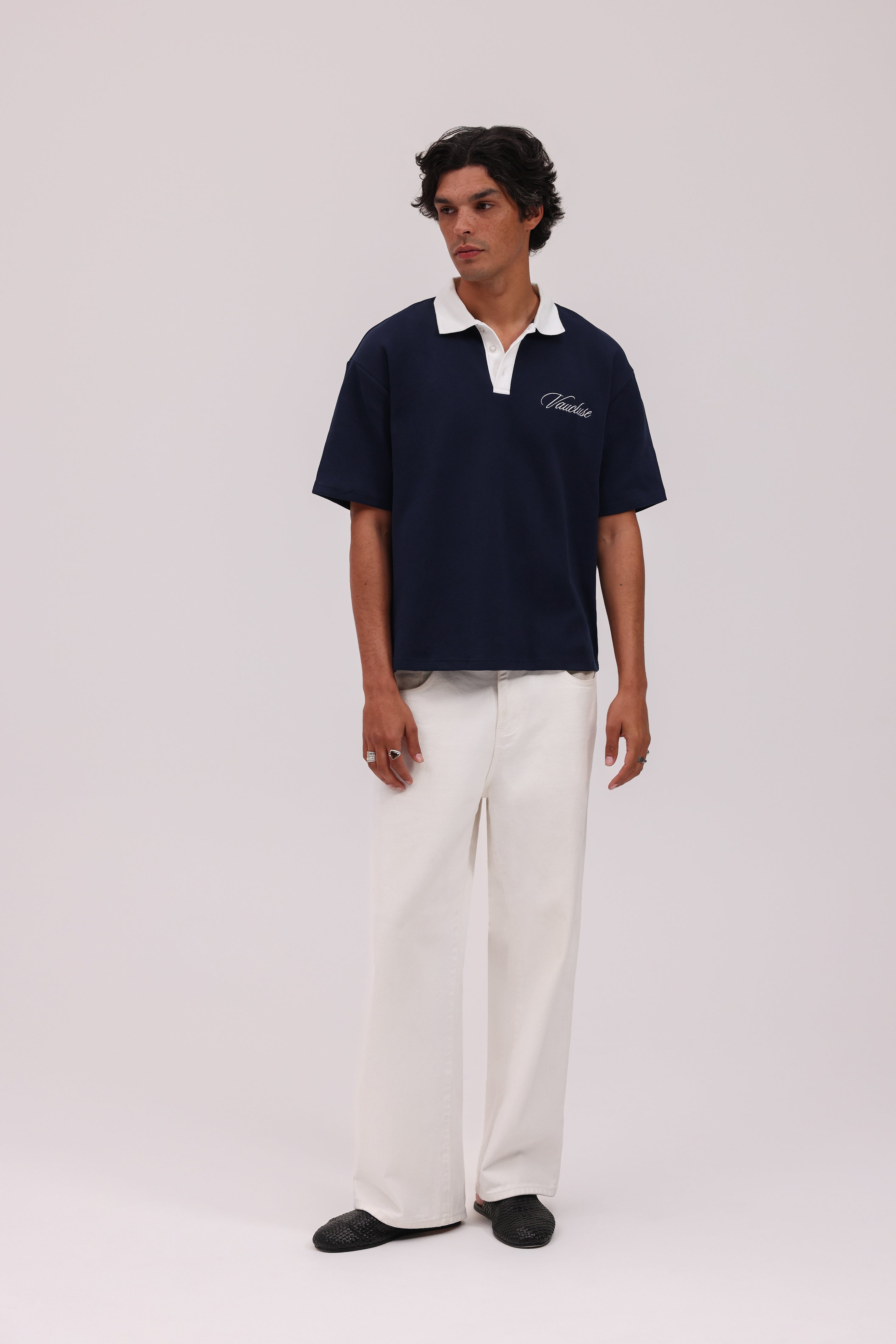 Signature Short Sleeve Polo Shirt - Navy