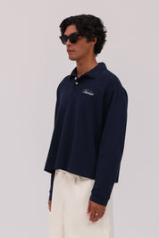 Signature Long Sleeve Polo Shirt - Navy