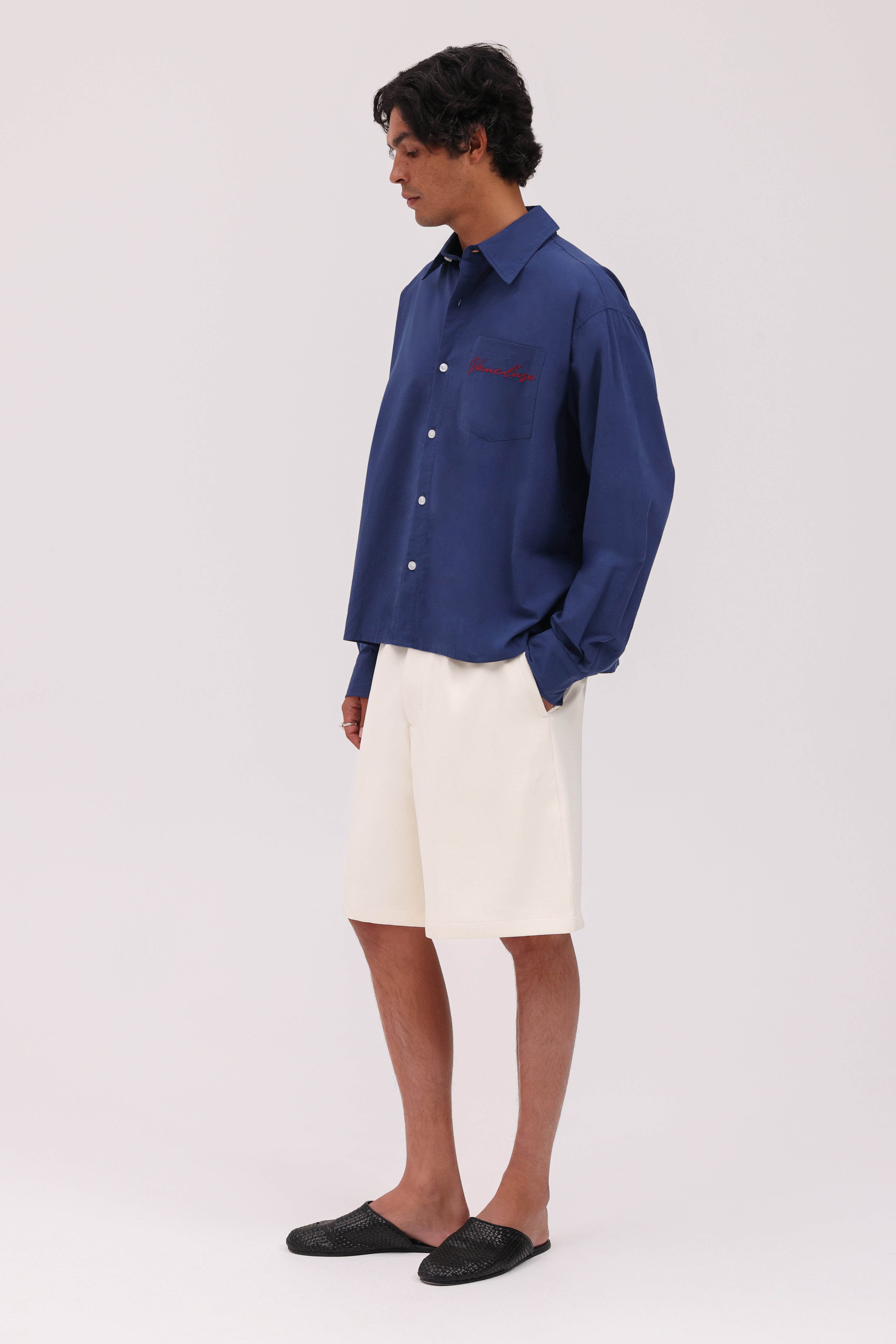 Signature Long Sleeve Shirt - Navy