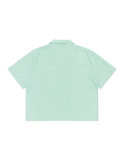Striped Signature Short Sleeve Shirt - Green/White