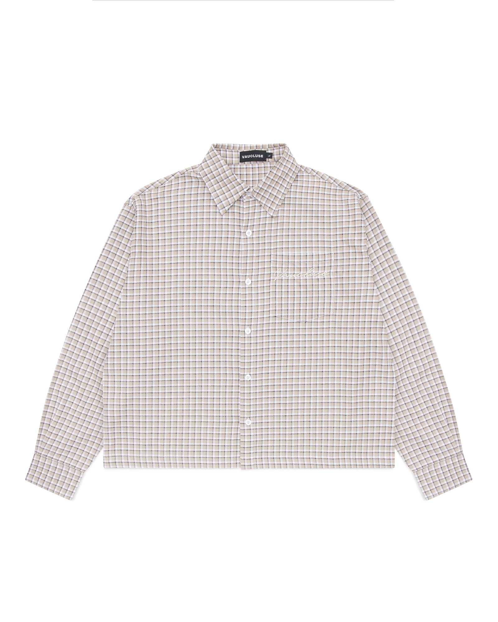 Plaid Signature Long Sleeve Shirt - Stone