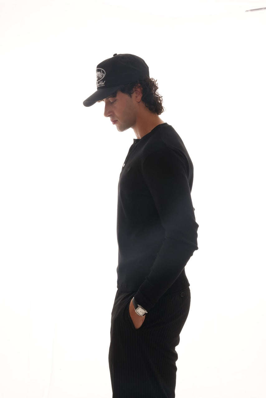 Henley Shirt - Black