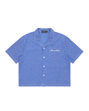 Checkered Signature Short Sleeve Shirt -  Deep Blue/White