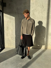 Signature Long Sleeve Polo Shirt - Muted Olive