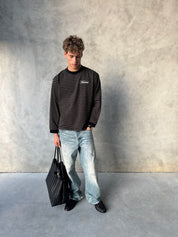 Striped Long Sleeve T-Shirt - Black/White