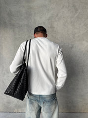 Heritage Long Sleeve Waffle - White