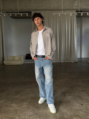 Plaid Signature Long Sleeve Shirt - Stone