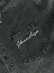 Denim Signature Long Sleeve Shirt - Charcoal