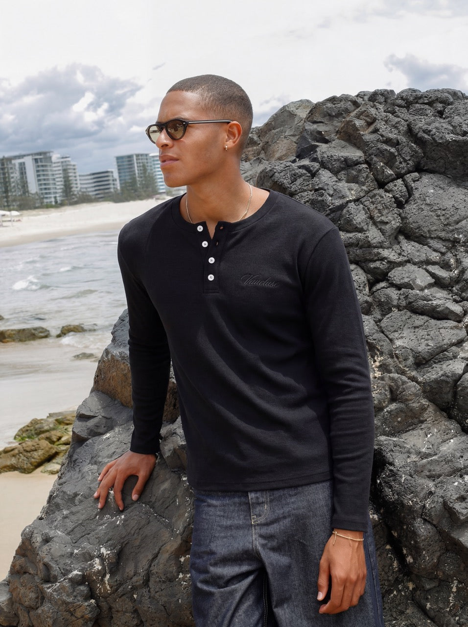 Henley Shirt - Black