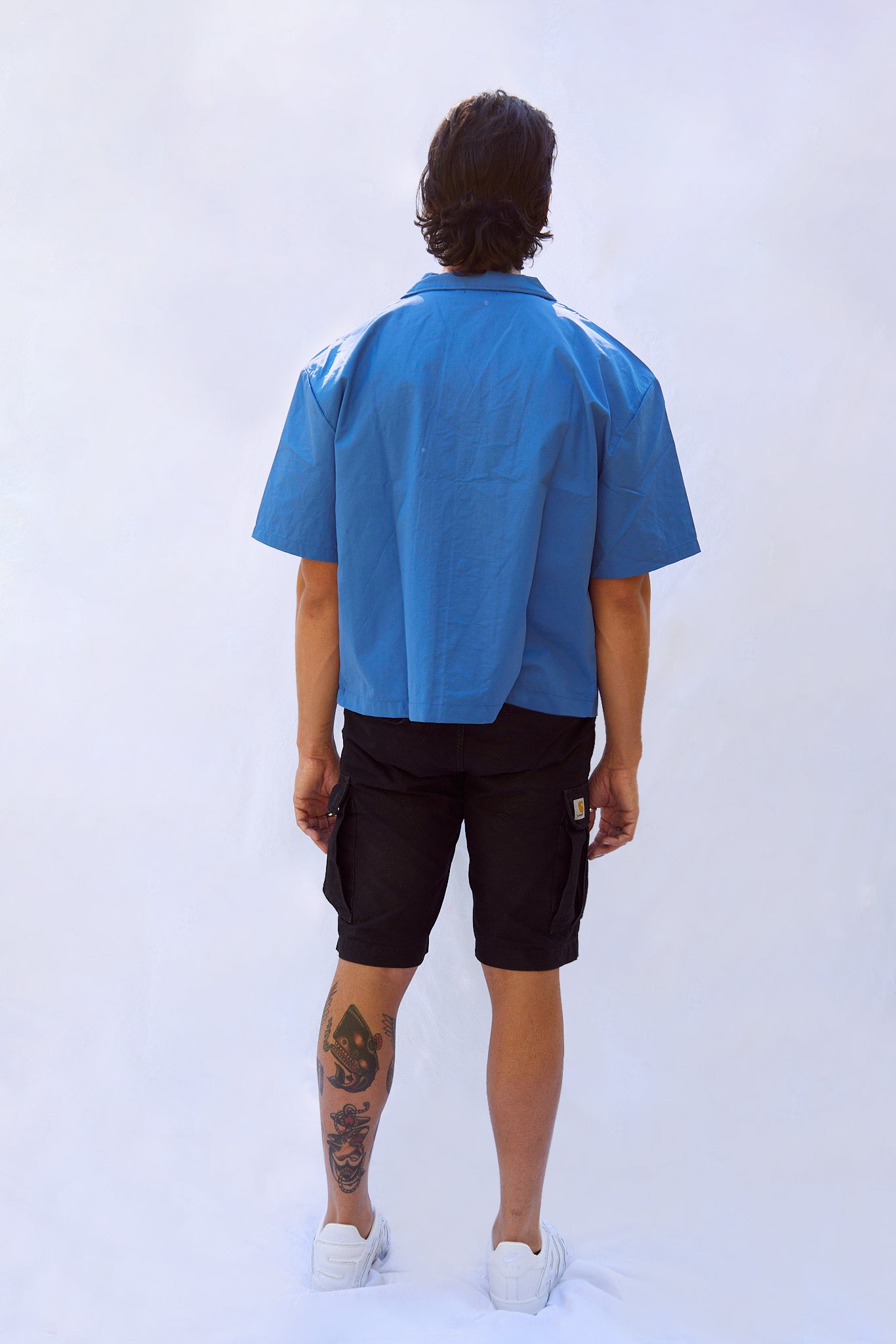 Nylon Signature Short Sleeved Shirt - Royal Blue