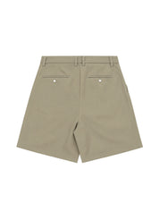 Pleated Shorts - Muted Taupe