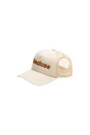 Logo Trucker Cap - Cream/Brown