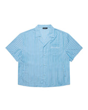 Striped Signature Short Sleeve Shirt - Blue/White/Grey