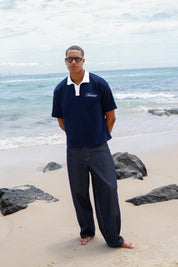 Signature Short Sleeve Polo Shirt - Navy