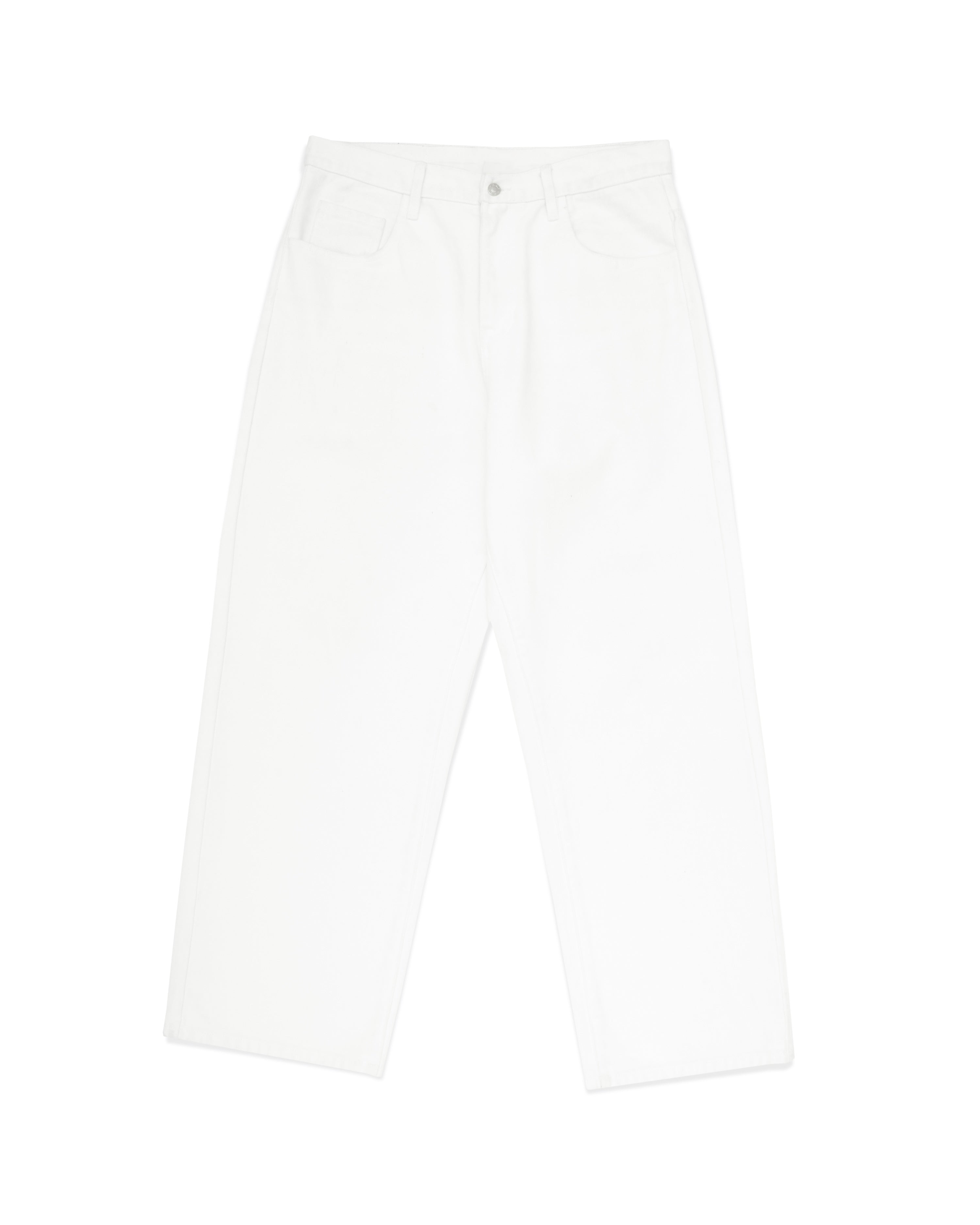 Relaxed Fit Denim Jeans - White