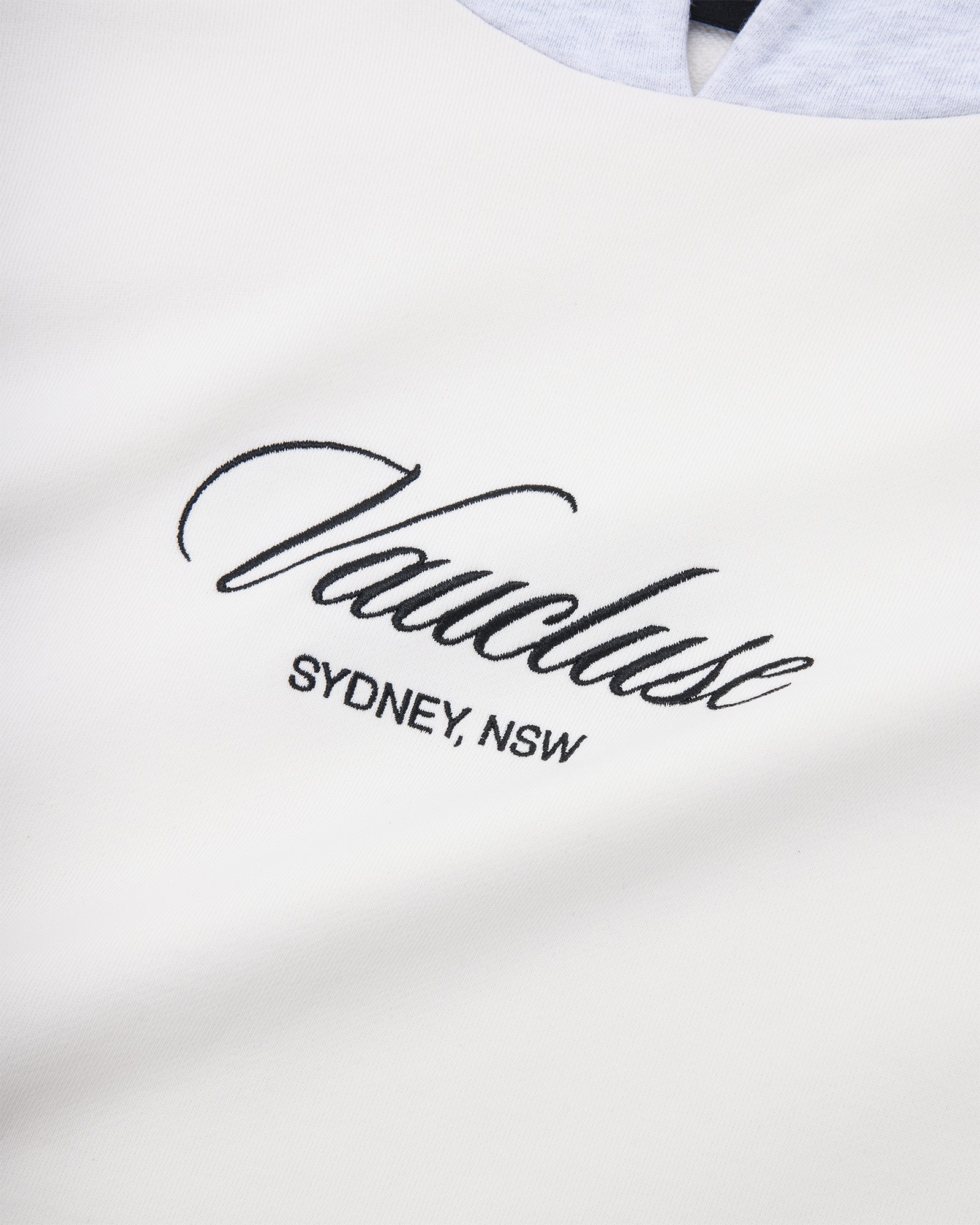 Sydney Heritage Raglan Hoodie - Off White/Grey