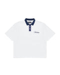 Signature Short Sleeve Polo Shirt - White/Navy
