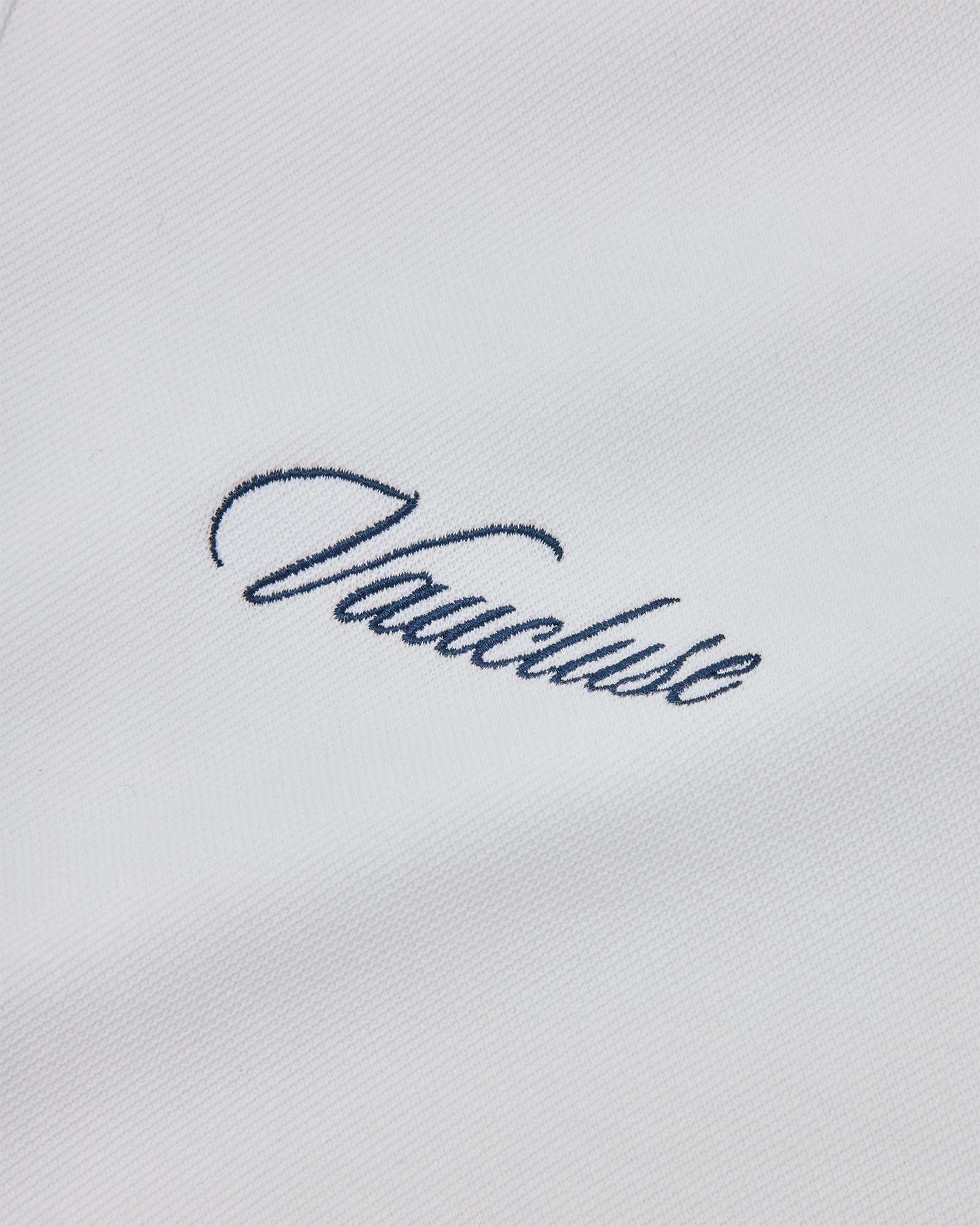 Signature Long Sleeve Polo Shirt - White/Navy