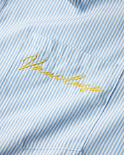 Striped Signature Long Sleeve Shirt - White/Light Blue/Yellow