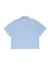 Checkered Signature Short Sleeve Shirt - White/Blue