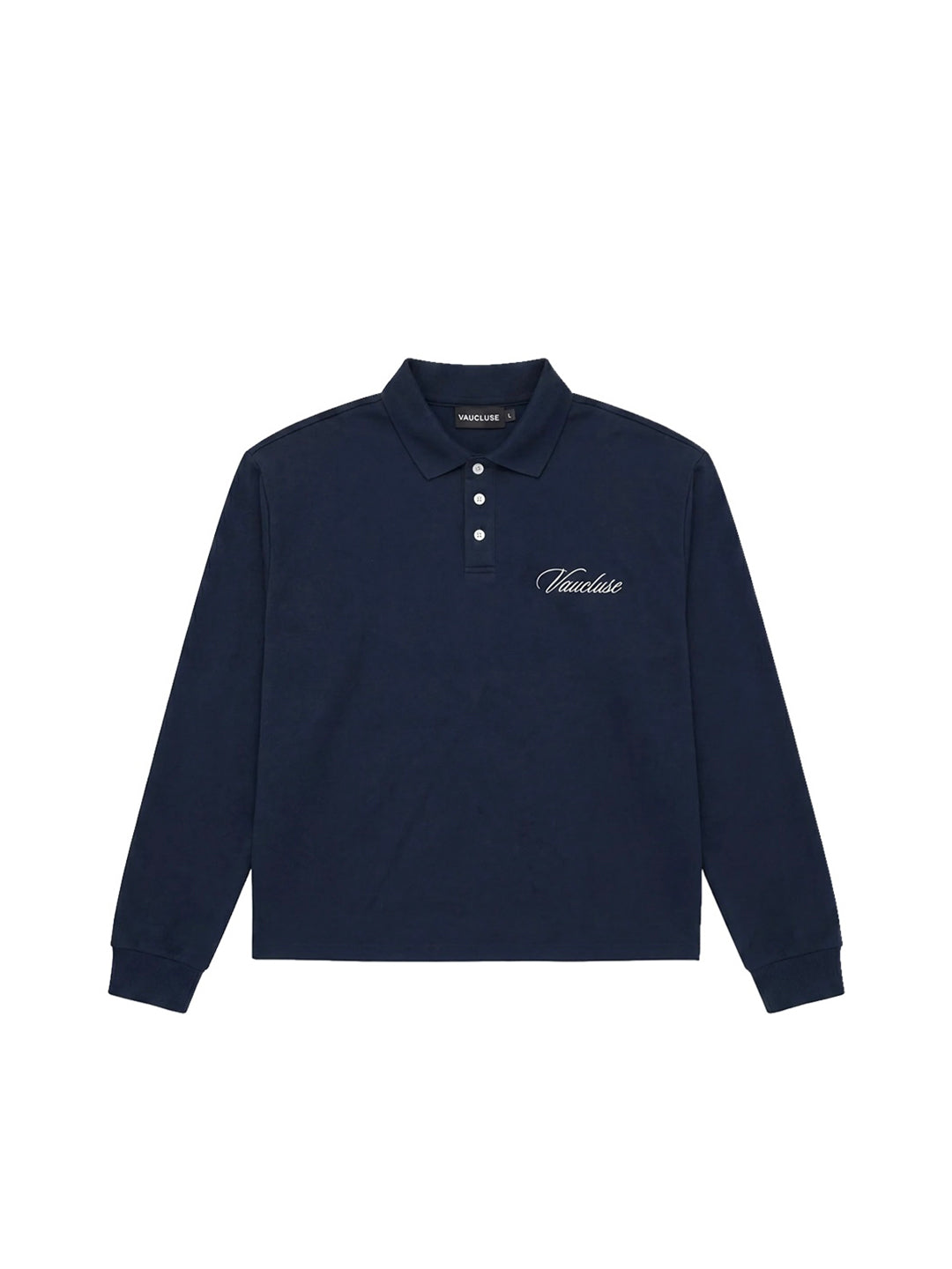 Signature Long Sleeve Polo Shirt - Navy