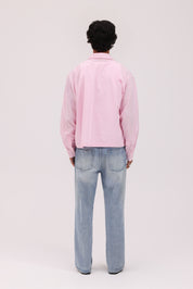 Striped Signature Long Sleeve Shirt - Rose