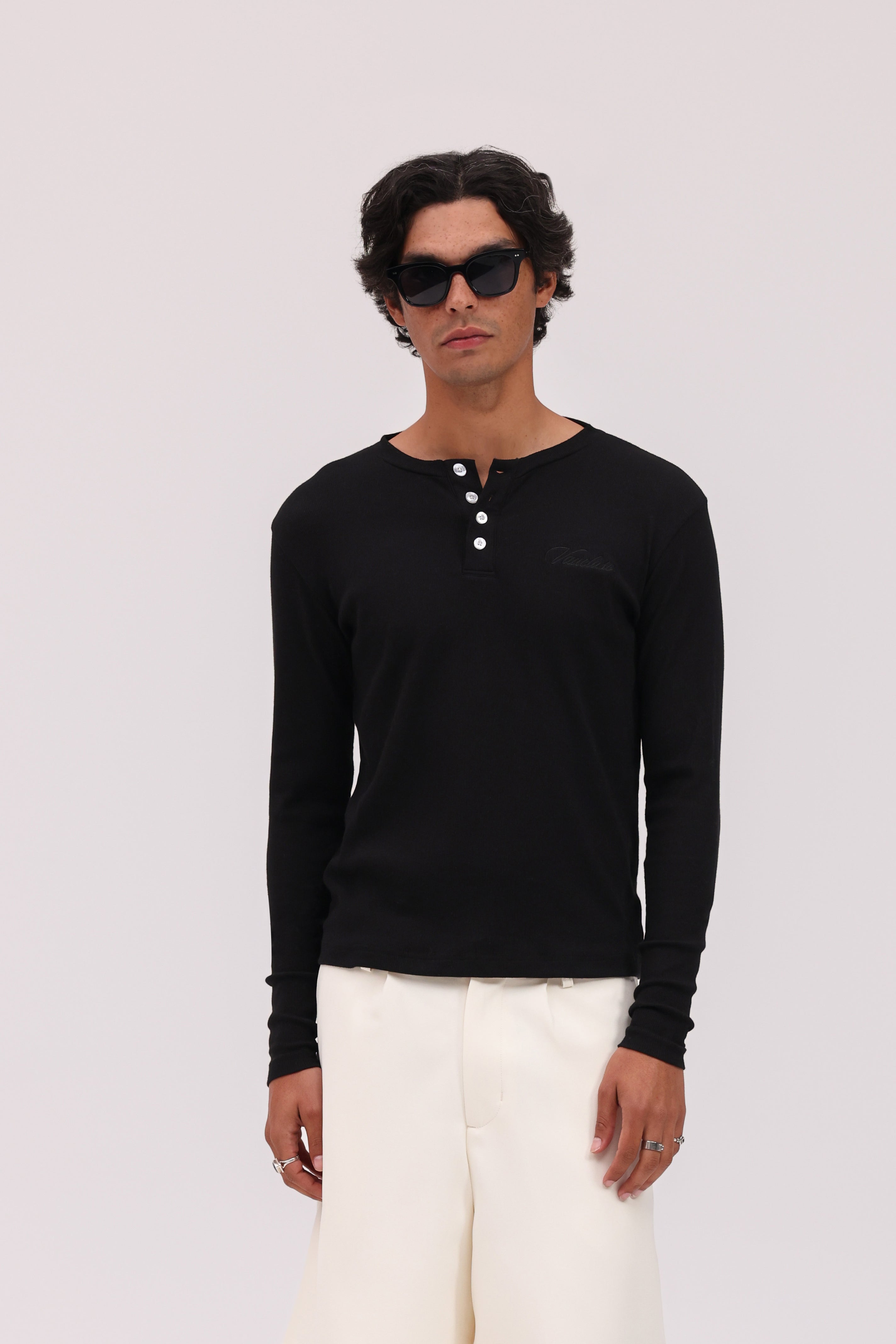 Henley Shirt - Black