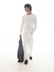 Henley Shirt - White