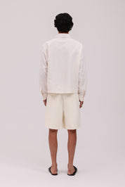 Striped Signature Long Sleeve Shirt - Off White/Pink