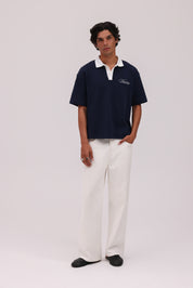Signature Short Sleeve Polo Shirt - Navy