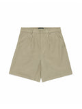 Pleated Shorts - Taupe